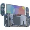 eXtremeRate Cover Tasti per Nintendo Switch 2,Pulsanti Kit & Custodia Frontale Posteriore Ricambio Accessori per Nintendo Switch 2 Joycon Console(Senza Joycon e Console)-Trasparente Blu Ghiacciaio