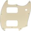 Musiclily Pro 9 Fori HH Battipenna Pickguard 3 strati Crema | per Chitarra Elettrica Squier Sonic Mustang