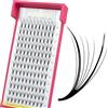 SEEDEW Prefabbricate 7D Extension Ciglia, 5+2 D 0,07mm MIX8-15mm, 12 File/Vassoio, Ventaglio 7D(52) Punta Naturale, Ciglia Innestate per Estetiste, Centri Estetici(52-Nero-0,07-D-MIX 8-15mm) Tipo: 52