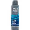 Dove Men + Care Dove Men+Care Advanced Clean Comfort, deodorante da uomo antitraspirante spray per il corpo con ¼ di crema idratante e tecnologia antiodore per 72 ore di protezione contro sudore e odori, 150 ml