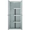 Art Plast S70/PS Armadio in Plastica, Alto con Portascope , Tortora
