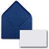 FarbenFroh by GUSTAV NEUSER Biglietti singoli con busta, DIN A8, 7,1 x 4,5 cm, con buste formato C8, 7,6 x 5,2 cm, con chiusura da inumidire 25 Set 17 - blu scuro.