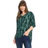 Cecil B344977 Camicetta Stampata, Verde Fuoco, XS Donna