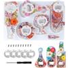 Amacoam Resina Stampo per Apribottiglie Kit Stampo per Apribottiglie di Resina Stampo in Silicone Apribottiglie con Apribottiglie Accessori - Creativo Apribottiglie Fai da Te in Resina