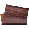 HAPPER STUDIO Pelle bovina Pull-Up Crazy Horse - Fogli in vera pelle bovina per fai da te (1, Whiskey Brown 1,7 mm, A3 (297 x 420 mm)