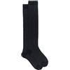 Gallo Calze lunghe uomo cotone grigio righine bicolore