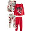 NEXT Ragazzo Confezione da 2 Pigiami Comodi Spidey And Friends Red/Ecru Cream 3 Anni-4 Anni