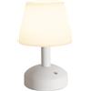 VISDANFO Lampada da tavolo a LED senza fili piccola, lampada da comodino portatile con batteria da 5000mAh, impermeabile, lampada da tavolo da esterno dimmerabile, adatta per bagno, camera da letto