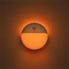 YUNLEX Confezione da 2 luci notturne color ambra, funzionamento a batteria, piccole luci adesive da 6,6 cm, dimmerabili, 3 modalità di illuminazione, luci con sensore di movimento per bambini, bambini