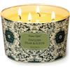 Home Lights HomeLights Candela in barattolo grande 4 stoppini, candela profumata in cera di soia naturale da 510g Floral (Inglese Pear Suede)