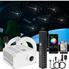 CHINLY Bluetooth Meteor 10W RGBW Twinkle LED in fibra ottica Star Plafoniere Kit APP/telecomando 550 + 8 = 558 pezzi * 0.75mm * 4m fibra ottica per casa/auto