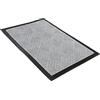 Comart - Zerbino Asciugapassi Kelly - 40x60 cm - Tappeto Sintetico Fuori Porta - Assorbente e Antipioggia - Fondo Antiscivolo in Gomma - per Ingresso Esterno o Interno - Rettangolare - Grigio Chiaro