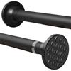 GDEVKHN Bastone per tenda da doccia, 72-145 cm, φ25 mm, bianco, estensibile, senza foratura, asta telescopica in acciaio inox, per soggiorno, camera da letto, bagno, balcone