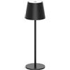 ANTELA Lampada da Tavolo Senza Fili Ricaricabile, Dimmer Touch, 3000-5000 K Portabile con USB-C, Lampada da Comodino, Regolabile in Altezza, per Interni/Esterni, Nero