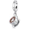 luvhaha Amore cuore tazza da caffè ciondolo charm argento sterling 925 perla adatta per bracciale Pandora e collana da donna, keineKeine Größe verfügbar, Argento sterling, Zirconia cubica sintetica