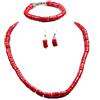 Treasure Bay Set di gioielli da donna con collana, bracciale e orecchini in corallo rosso naturale, Corallo