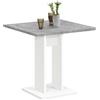 FMD Möbel Tavolo da Pranzo, Legno ingegnerizzato, Bianco/Cemento La, ca. 70 x 70 x 75 cm