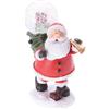 WELL HOME MOBILIARIO & DECORACIÓN Statuetta di Babbo Natale decorativa con palla di neve 9,5 x 5,5 x 13 cm - 2 disegni (assortito)