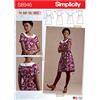 Simplicity US8946R5 Cartamodello S8946 Abiti da Donna, Carta, Bianco, Variabile, 3 unità
