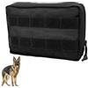 DONGKER Borsa da Sella per Cani, Zaino Tattico per Imbracatura per Cane in Nylon 1000D, Molle Zaini per Trasporto Cani con Scomparti, per Guinzagli, Collari, Ciotole, Sacchetti per Escrementi e Chiavi