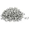 uxcell sourcing map 200pcs M3 x 6mm codolo zigrinato testa rotonda solido alluminio rivetto Argentato