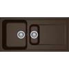 Elleci Life 475 LG247578 Lavello 1 vasca e vaschetta con gocciolatoio Reversibile Sopratop 100 x 50 cm finitura Granitek Espresso 78