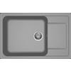 Elleci Life 310 LG231048 Lavello 1 vasca con gocciolatoio Reversibile Sopratop 78 x 50 cm finitura Granitek Matt Cemento 48