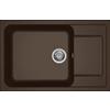 Elleci Life 310 LG231078 Lavello 1 vasca con gocciolatoio Reversibile Sopratop 78 x 50 cm finitura Granitek Espresso 78