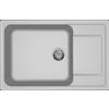 Elleci Life 310 LM231079 Lavello 1 vasca con gocciolatoio Reversibile Sopratop 78 x 50 cm finitura Granitek Metal Nuvola 79
