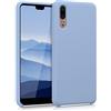 kwmobile Cover per Huawei P20 Custodia - Back Case per Smartphone in Silicone TPU - Protezione Gommata - blu chiaro matt