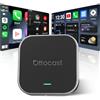 OTTOCAST E2 AI Box, 2026 Aggiornata 3-in-1 Adattatore Wireless CarPlay e Android Auto, Android 13 Auto Multimedia Video con Netflix YouTube, Supporto WiFi e SIM 4G, 4+64 GB, Scarica Qualsiasi App
