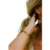 Generico ⊹⊱❁ BRACCIALE ALBERO DELLA VITA IN ORO MARRONE NATURALE ❁⊰⊹ Bracciale regolabile con nodo scorrevole e piccolo albero dorato