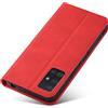 YEQIU Custodia a portafoglio compatibile con Samsung S20 FE in pelle PU, chiusura magnetica, custodia a portafoglio in pelle Samsung S20/PLUS/FE A51 5G, custodia a libro (rosso)