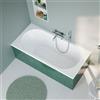 evineo ineo3 vasca da bagno rettangolare da incasso con scarico nella zona piedi, BE0763WH, ineo3 bianco [Vasche da Bagno > Vasche da Bagno Rettangolari]