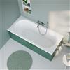 evineo ineo3 vasca da bagno rettangolare da incasso con scarico nella zona piedi, BE0765WH, ineo3 bianco [Vasche da Bagno > Vasche da Bagno Rettangolari]
