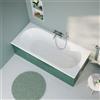 evineo ineo3 vasca da bagno rettangolare da incasso con scarico nella zona piedi, BE0766WH, ineo3 bianco [Vasche da Bagno > Vasche da Bagno Rettangolari]