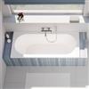 evineo ineo5 vasca da bagno rettangolare da incasso con scarico centrale, BE0767WH, ineo5 bianco [Vasche da Bagno > Vasche da Bagno Rettangolari]