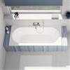 evineo ineo5 vasca da bagno rettangolare da incasso con scarico centrale, BE0768WH, ineo5 bianco [Vasche da Bagno > Vasche da Bagno Rettangolari]