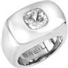 Breil, Collezione Stylize, Anello Donna, Anello Rettangolare in Acciaio Lucido con Cubic Zirconia, Disponibile nella Taglia 14-18-20, Idea Regalo Donna