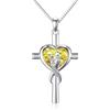 enjoylifecreative Papà Figlia Medaglione Collana Braccialetto Charms per Donna Ragazza 925 Argento Sterling Papà Figlia Ciondolo Gioielli Compleanno Natale Regali alla Figlia dal Papà, 20 Zoll