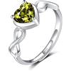 Anello aperto da donna in argento sterling 925, simbolo