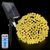 Acxilexy 22M 200LED Catena Luminosa Esterno Solare, Luci solari esterno, 8 Modalità, Impermeabili Filo di Rame Led Lucine, Luci Stringa Solari Decorative per Giardino, Natale, Balcone, Patio
