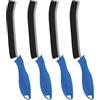 TQRR Spazzola per Pulire Fessure, Spazzola Fughe, Spazzola Fine Brush Pulizia, Multifunzionale Spazzola Per Pulizia Di Gap Per Cucine, Casa, Doccia, Bagno, Finestra (4, Blu lichene)