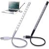 Wafuesh 2 Lampade Da Lettura LED USB Con Collo Di Cigno Flessibile -Interruttore Di Luce Diretta Per Computer Portatile - Nero E Argento [Classe Di Efficienza Energetica F]
