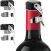 yotutun 2 pezzi Tappo per spumante, Tappi bottiglie vino in acciaio inox, Tappo per Vino di ChampagneTappo Stopper Bottiglia Champagne per vino rosso champagne prosecco vino frizzante (Nero)