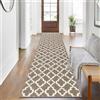 SHACOS Tappeto Lungo per Corridoio 60x300 cm Antiscivolo Tappeto Passatoia Corridoio Lavabile Tappeti Runner Ingresso Tappeto per Cucina Ingresso - Marrone