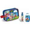 FRANCO ZARRI PROFUMERIE - Super Mario Kit Bagno Bambino - Body Fresh 200 ml, Shower Gel 2 in 1 110 ml e Beauty Case