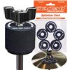 Cympad Optimizer Foam Cymbal Washers 40x15mm - Set di 5 cuscinetti in schiuma cellulare per piatti - Migliora il suono, la protezione e la stabilità - Adatto a tutti i setup - Must-Have per batteristi