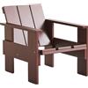 Hay - Poltrona lounge Crate - Rosso - Legno di pino massello - Designer Gerrit Rietveld