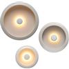 Fatboy - Lampada senza fili - Set di 3 Oloha - Grigio - Alluminio termolaccato